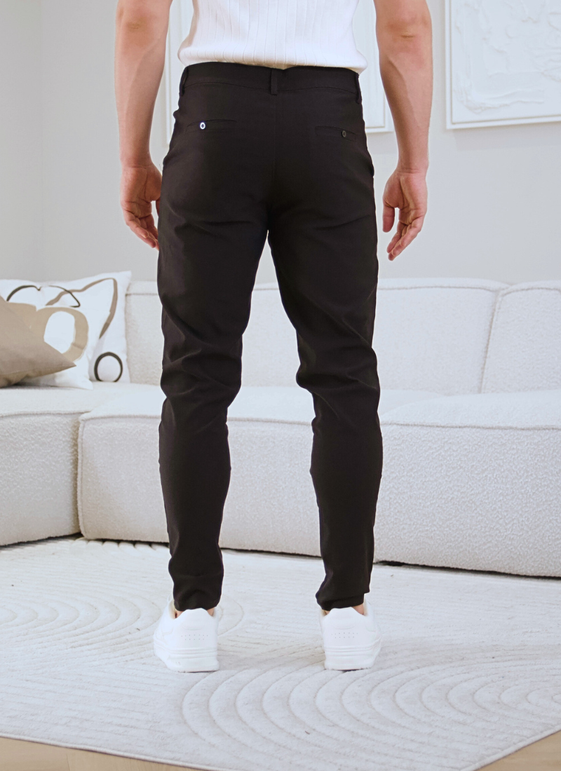 Lightweight chinos - black