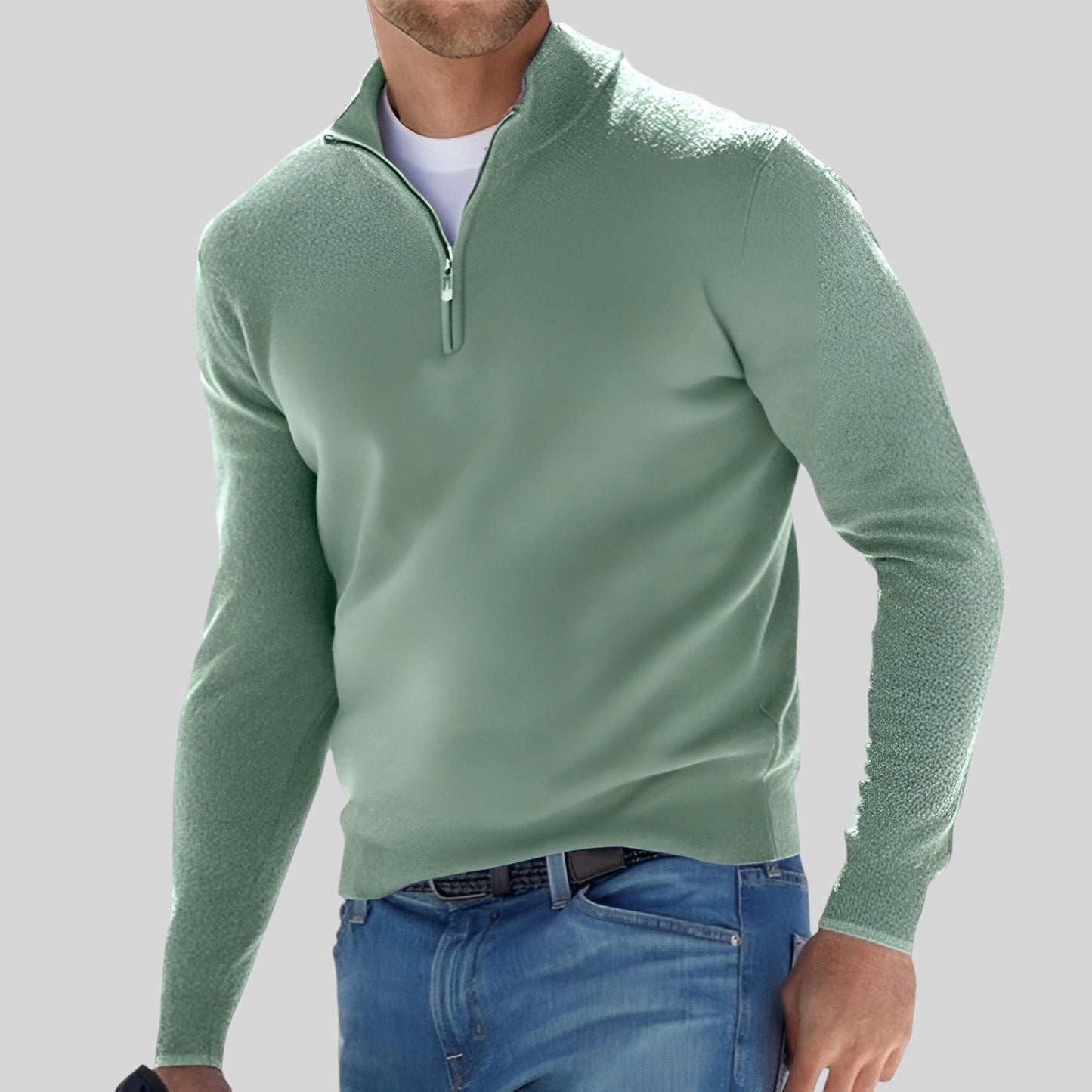 David | Warme vest met rits