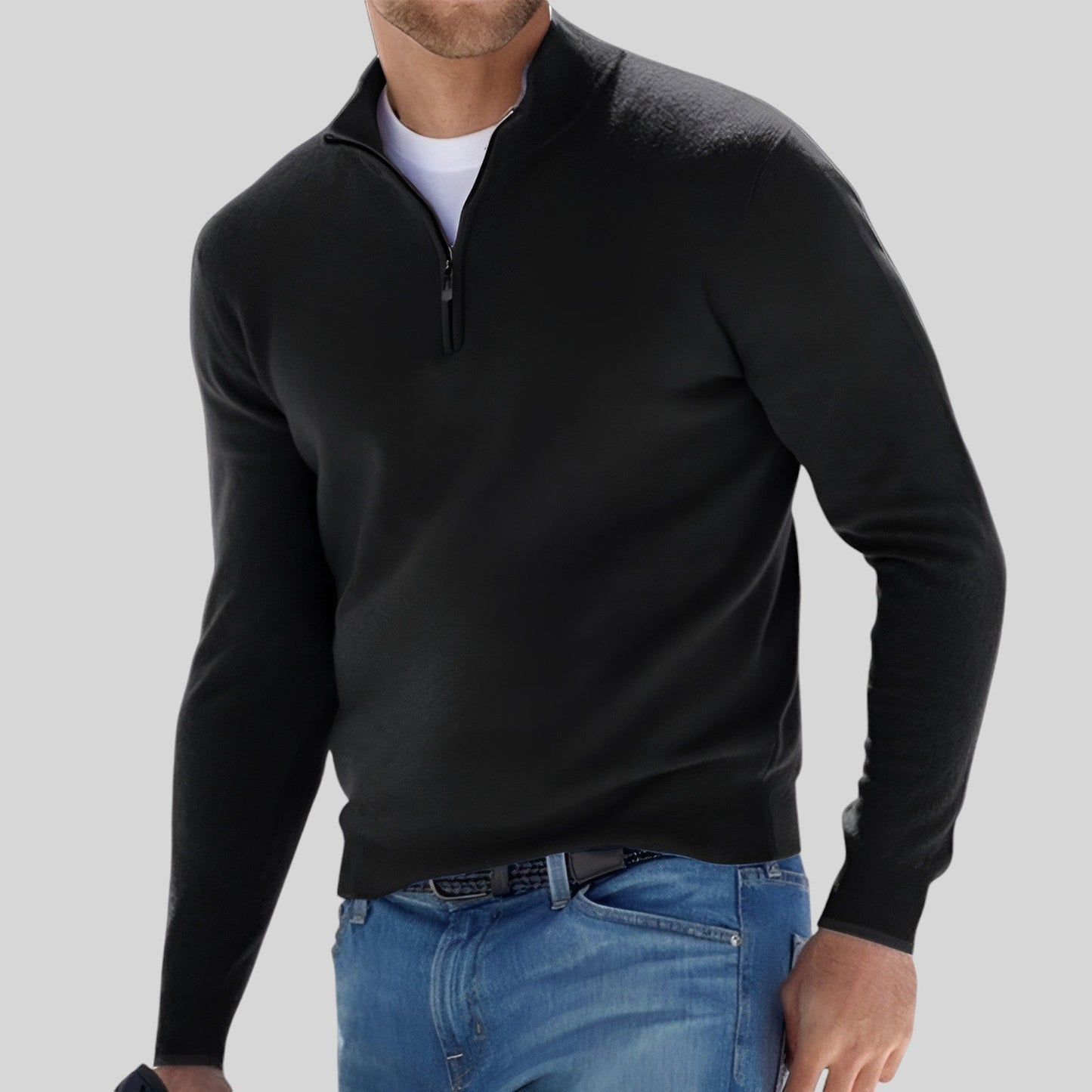 David | Warme vest met rits
