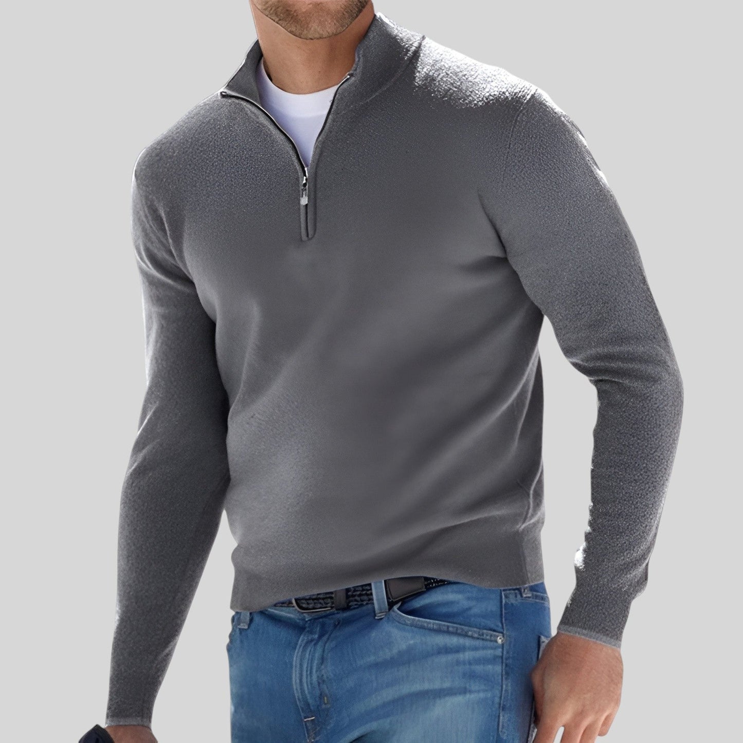 David | Warme vest met rits