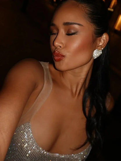 LARA | Maxi Glitterjurk